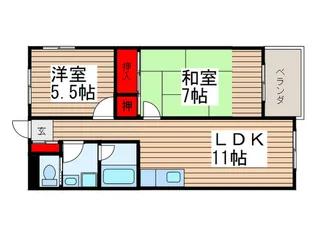 KOSHINエステート 1 行徳【1階】の間取り