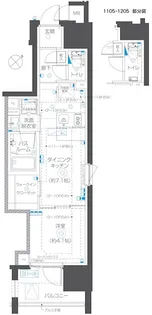 ZOOM立川曙町【11階】の間取り
