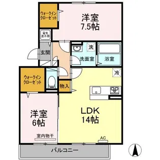 ハイツ943 A【3階】の間取り