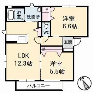 メゾン ド セードル A棟【1階】の間取り