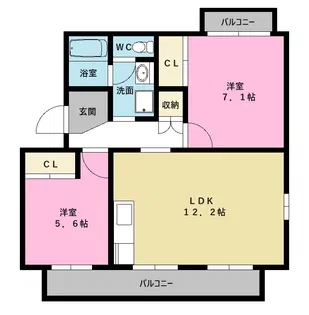 プレシャス【1階】の間取り