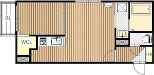 スパークル学園前【2階】の間取り