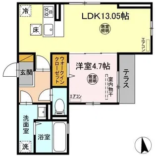 ロイヤルガーデン ソラーナ【1階】の間取り