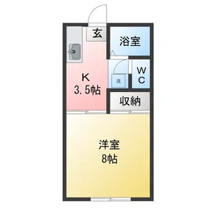 花ハイツ【1階】の間取り
