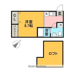 ボナール吉塚【2階】の間取り