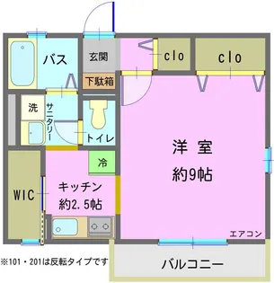 ボナール【1階】の間取り