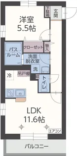 メルキオール【3階】の間取り