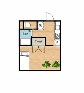 初期費用格安 大人気 上野ハイツ【2階】の間取り