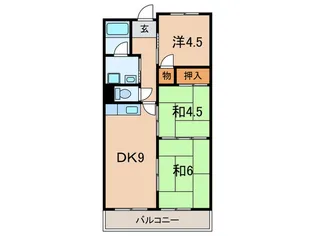 コーポ上口【3階】の間取り