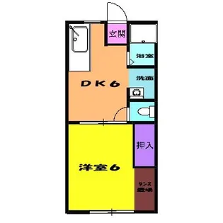 ジュネスコーポ【1階】の間取り