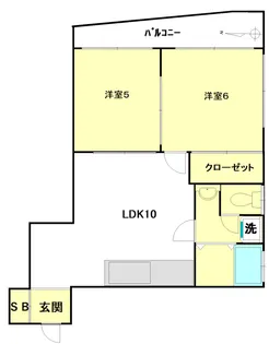 本町マンション【9階】の間取り