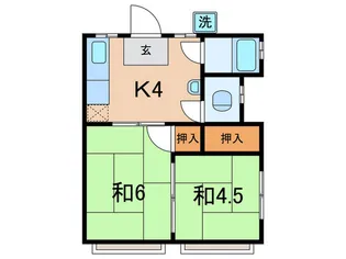 荻田荘【2階】の間取り