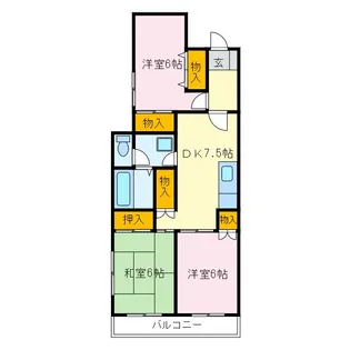 第10メゾンエステルナ【2階】の間取り