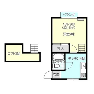 ブライトンフラッツ【2階】の間取り
