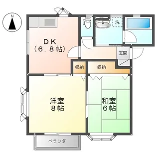 フリーグレンスガーデンミューリエII【1階】の間取り