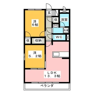 コート沼津【1階】の間取り