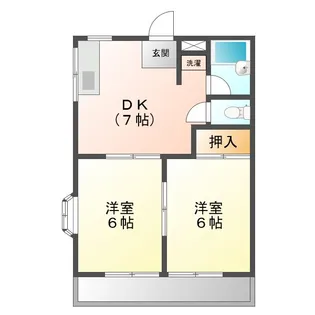 群馬県前橋市総社町高井【アパート】の間取り