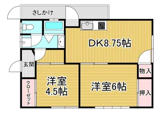 山口県防府市多々良2【一戸建】の間取り