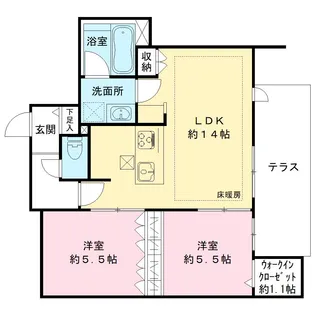 LAURE`A【1階】の間取り