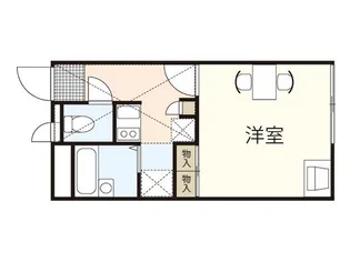 レオパレスグリーン・ビュー・五日市【2階】の間取り