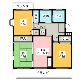 ルネッサンス雅 B棟【3階】の間取り