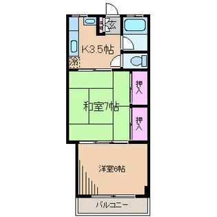 天王森マンション【3階】の間取り