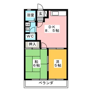 サンクエストA【1階】の間取り