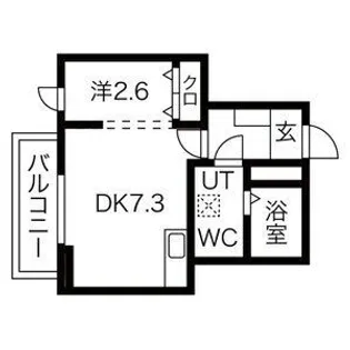 メリディアン中山吉成【1階】の間取り