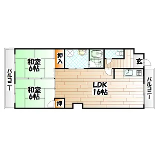 大八ビル(門司)【5階】の間取り