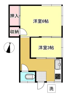 大川荘【2階】の間取り