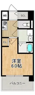 Modern Palazzo 東本町【4階】の間取り
