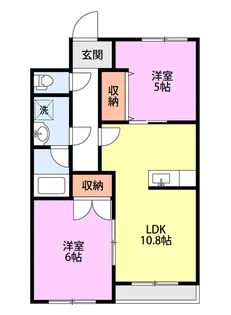 クラルーテ南本町【2階】の間取り