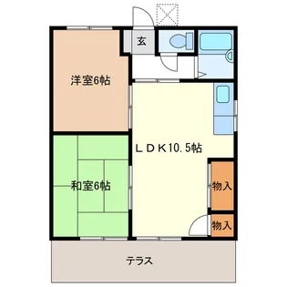プレジール梅田【1階】の間取り