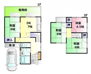 広島県広島市安佐南区東原3【一戸建】の間取り