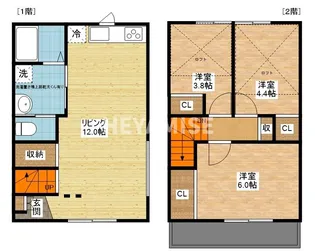 長崎県諫早市西栄田町【一戸建】の間取り