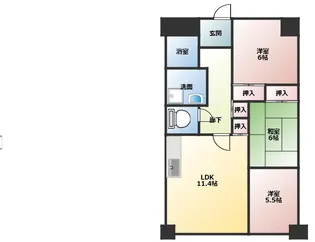 ラ・ディジェム旭【3階】の間取り