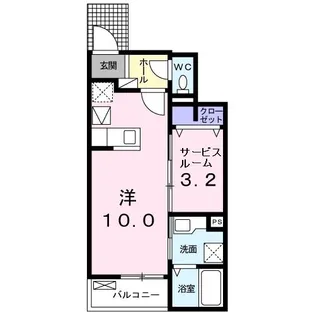 カーサ・モデルノ【1階】の間取り