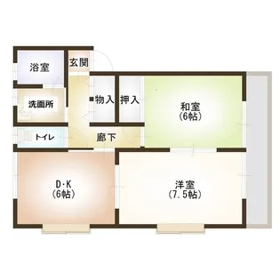 ヴィラージュ・ベンA【1階】の間取り