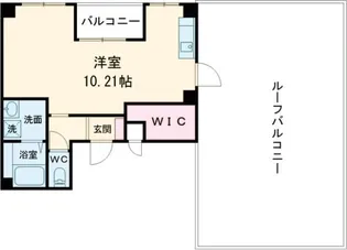 ヴィラペントハウス堺東【8階】の間取り