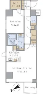 東京都新宿区大京町【マンション】の間取り