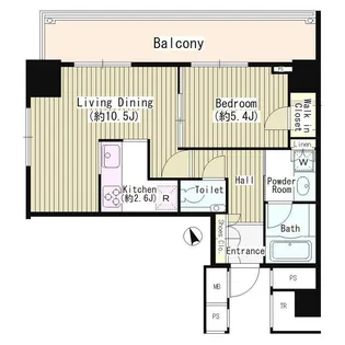 グランスイート虎ノ門【7階】の間取り