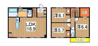 千葉県流山市松ケ丘5【一戸建】の間取り