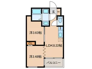 THE GRANDWIN【5階】の間取り