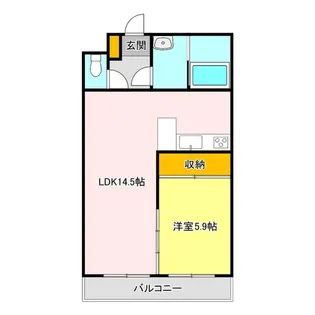 コートリジェール【2階】の間取り