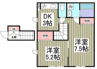 BHテラス江古田の間取り