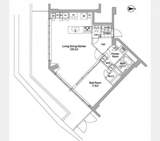 東京都渋谷区猿楽町【マンション】の間取り