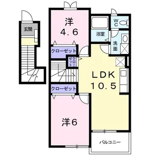ブライト・テラス【2階】の間取り