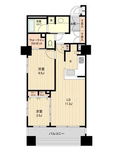 東京都中央区築地7【マンション】の間取り