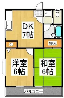 プラムハイツ【2階】の間取り