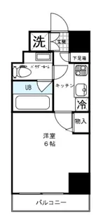 アジールコート中幸【6階】の間取り